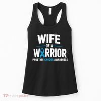 Wife Of A Warrior Blue Prostate Cancer Awareness  Women's Tank Top thumb 0