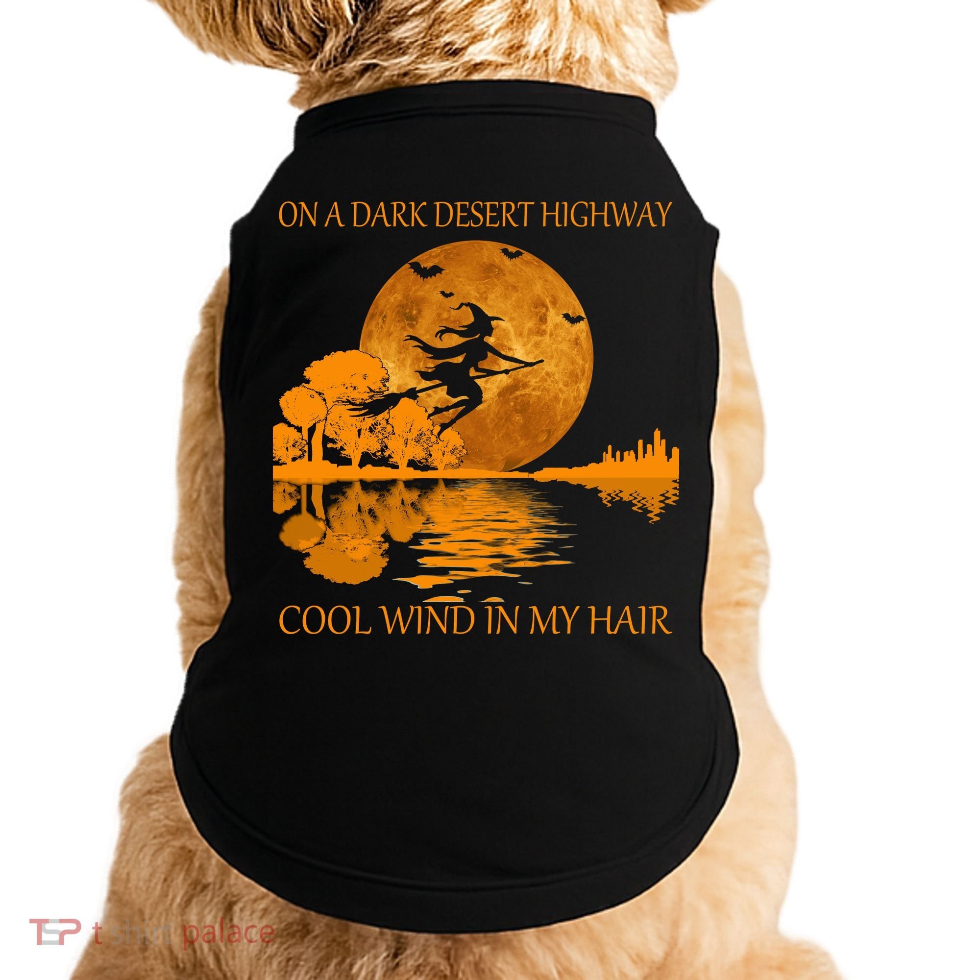 Witch On A Dark Desert Highway Cool Wind In My Hair Doggie Tank