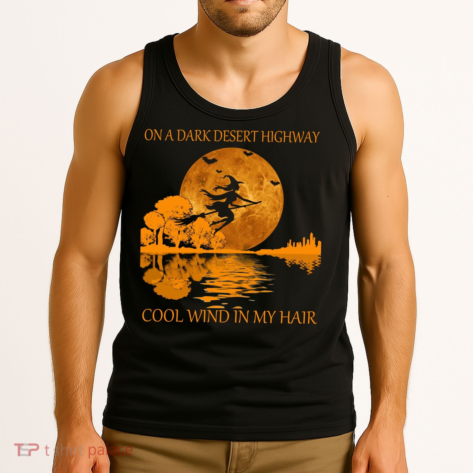 Witch On A Dark Desert Highway Cool Wind In My Hair Tank Top