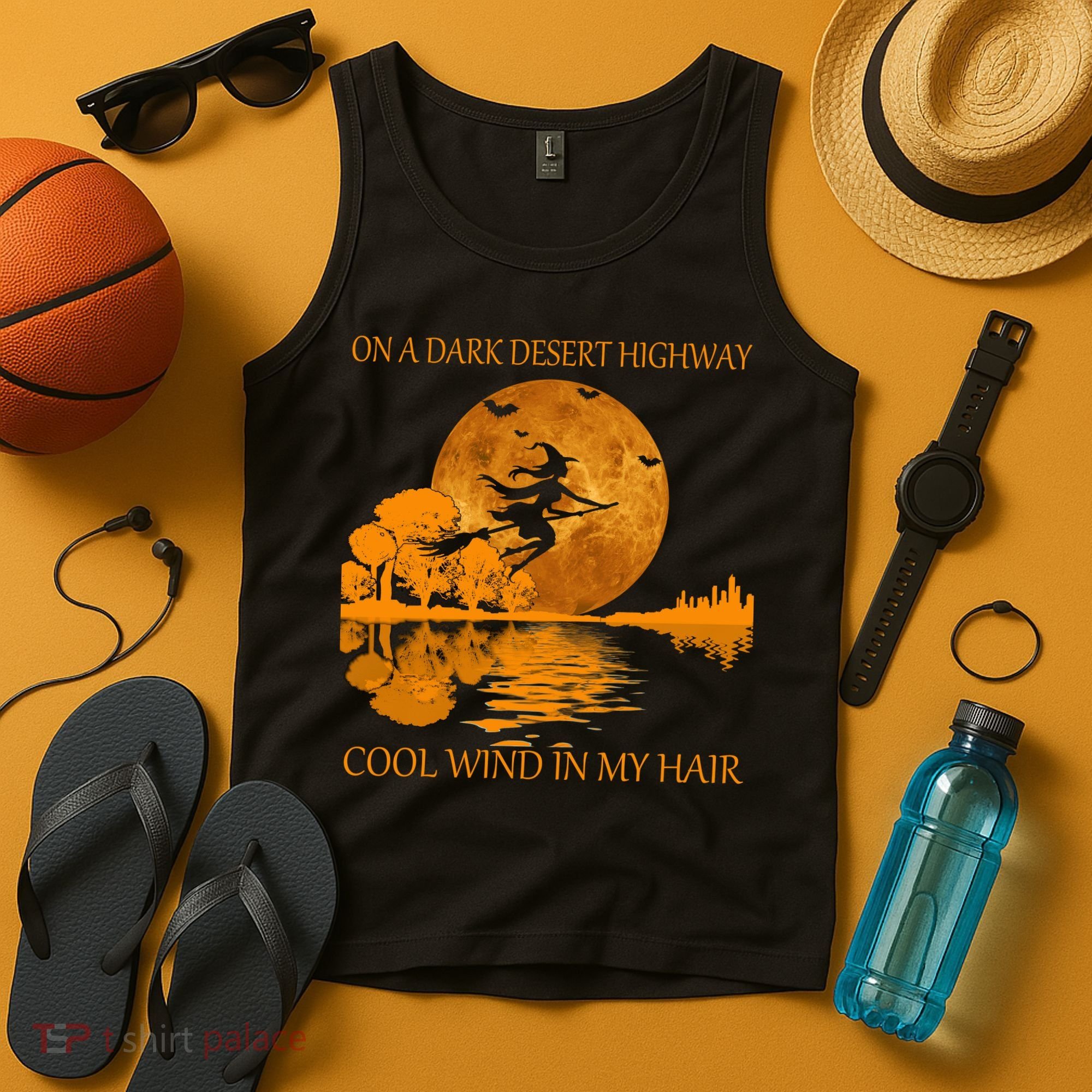 Witch On A Dark Desert Highway Cool Wind In My Hair Tank Top