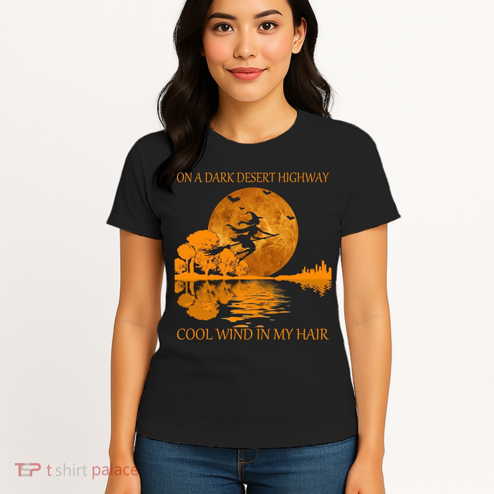 Witch On A Dark Desert Highway Cool Wind In My Hair Women's T-Shirt