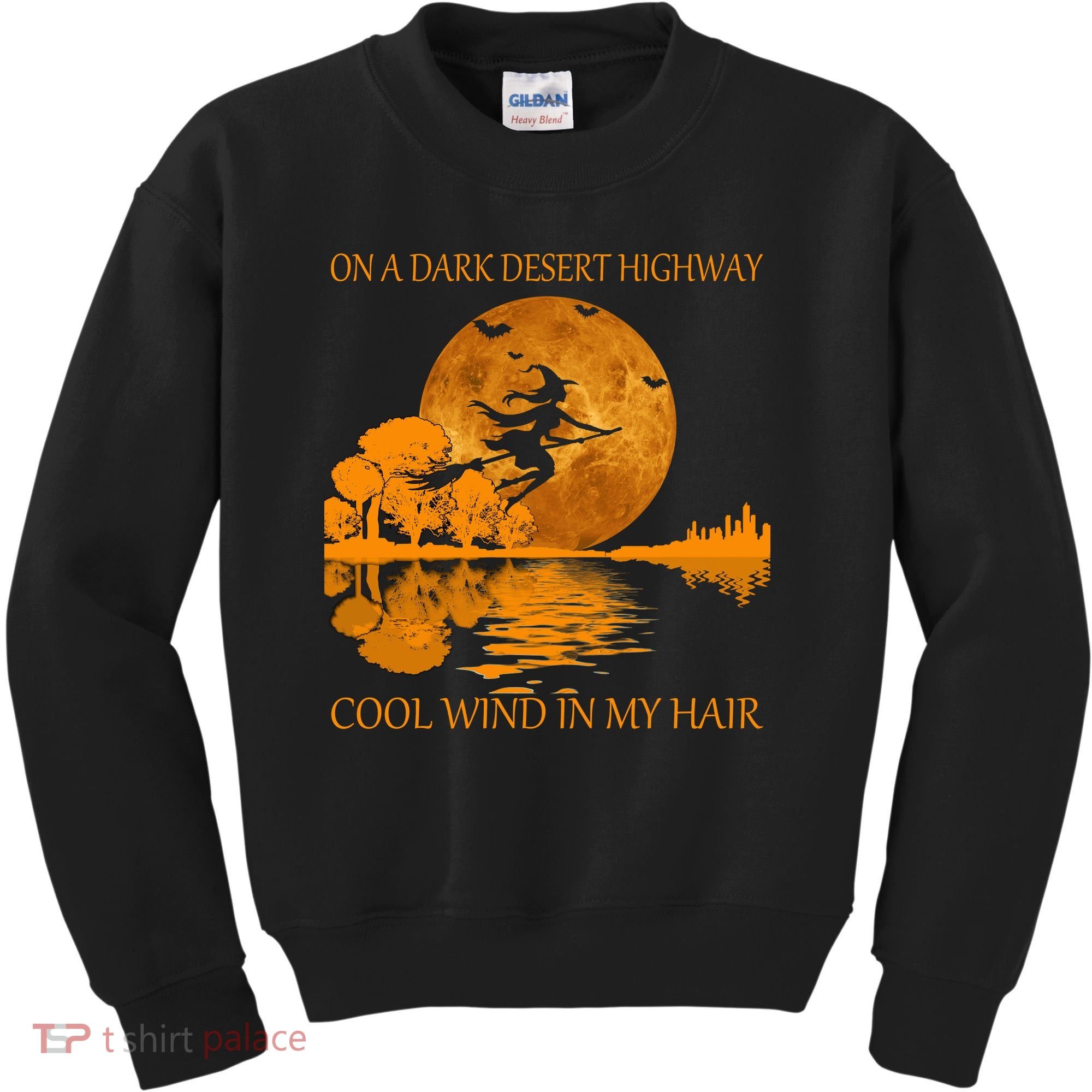 Witch On A Dark Desert Highway Cool Wind In My Hair Kids Sweatshirt
