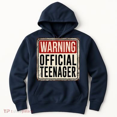 Warning Officially A Teenager Hoodie