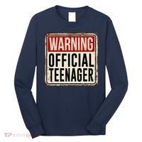 Warning Officially A Teenager Long Sleeve Shirt thumb 0