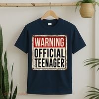 Warning Officially A Teenager T-Shirt thumb 2