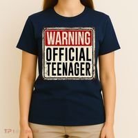 Warning Officially A Teenager T-Shirt thumb 4