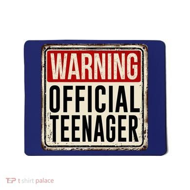 Warning Officially A Teenager Mousepad