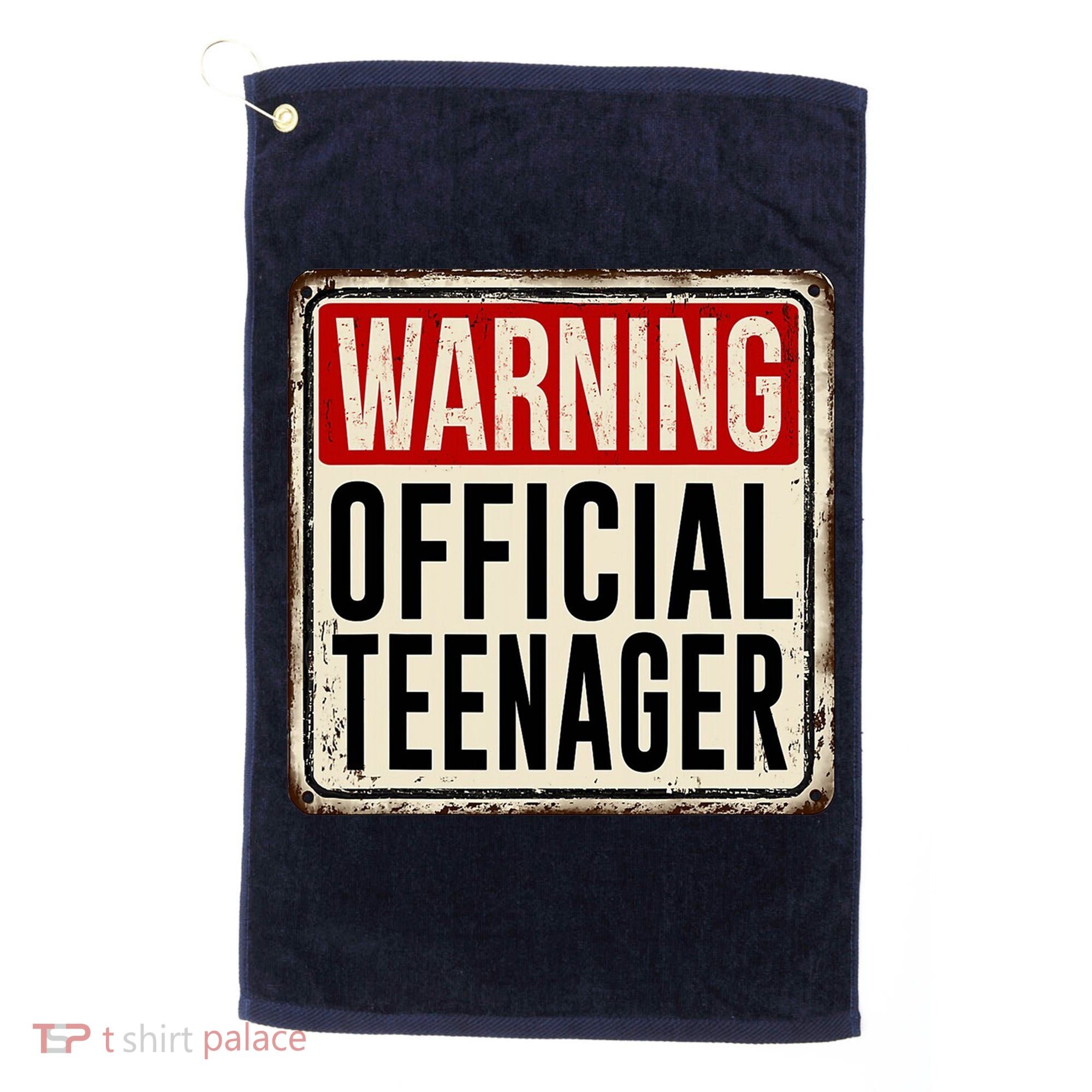 Warning Officially A Teenager Golf Towel