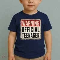 Warning Officially A Teenager Toddler T-Shirt thumb 2