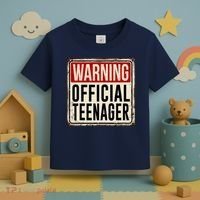 Warning Officially A Teenager Toddler T-Shirt thumb 3