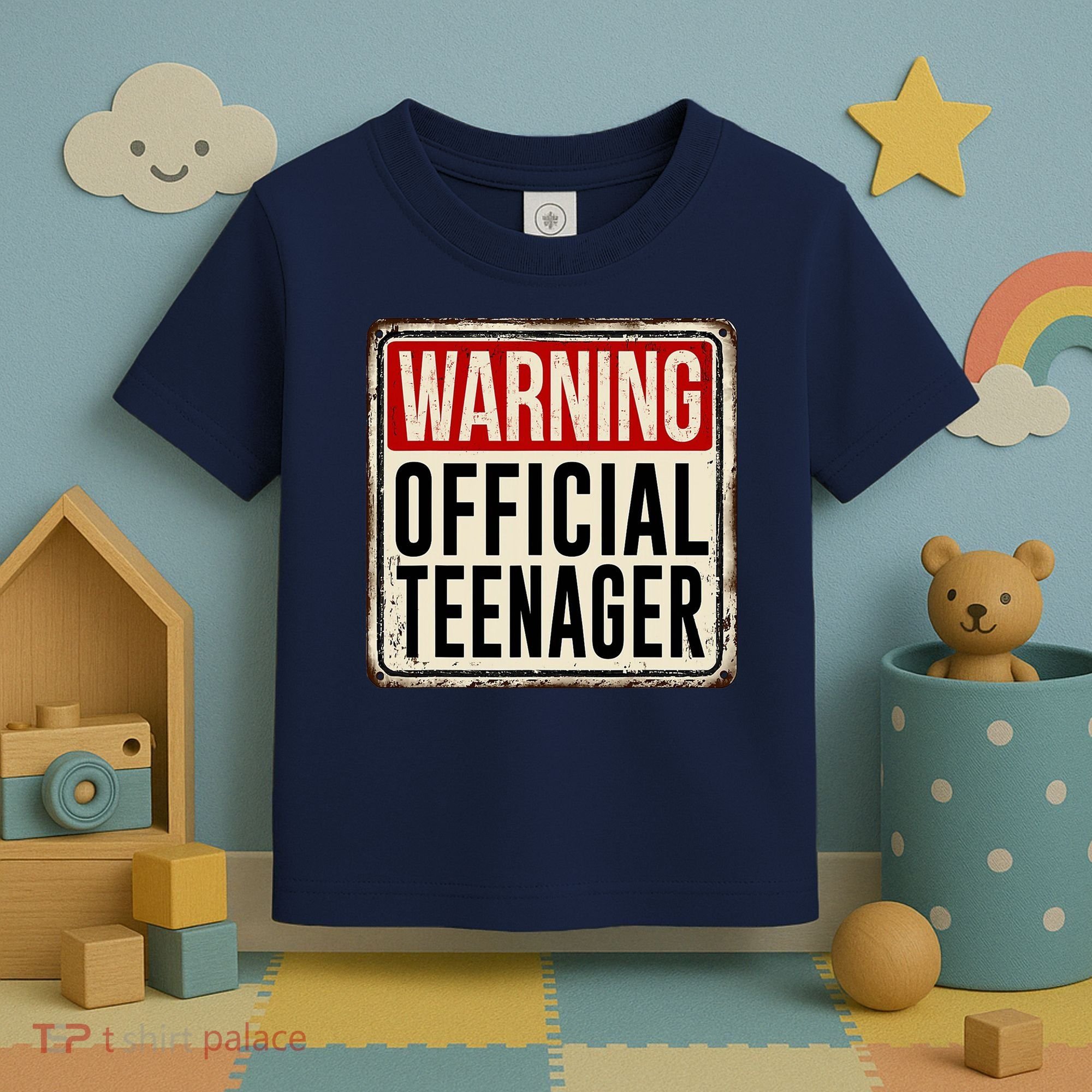 Warning Officially A Teenager Toddler T-Shirt