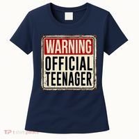 Warning Officially A Teenager Women's T-Shirt thumb 0