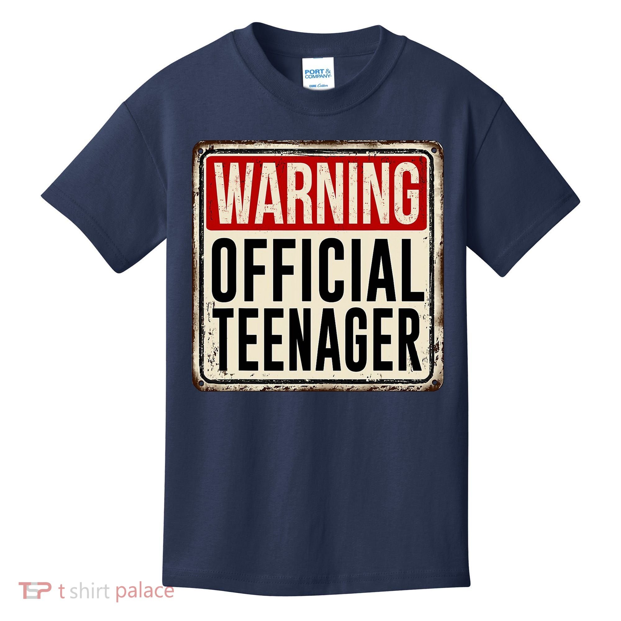 Warning Officially A Teenager Kids T-Shirt
