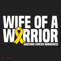 Wife Of A Warrior Bone Cancer Sarcoma Cancer Awareness Great Gift Women's Sweatshirt thumb 2