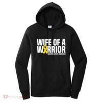 Wife Of A Warrior Bone Cancer Sarcoma Cancer Awareness Great Gift Women's Hoodie thumb 0