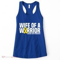 Wife Of A Warrior Bone Cancer Sarcoma Cancer Awareness Great Gift Women's Tank Top thumb 0