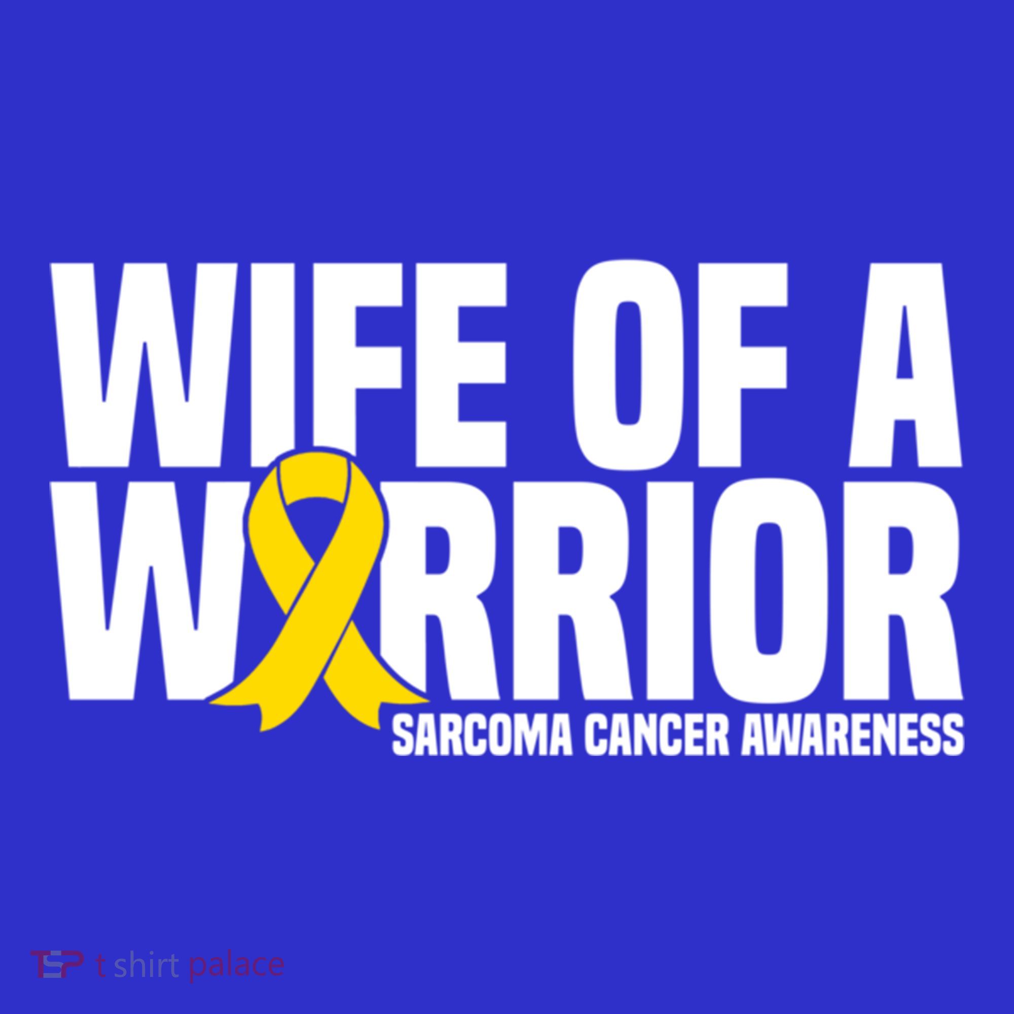 Wife Of A Warrior Bone Cancer Sarcoma Cancer Awareness Great Gift Women's Tank Top