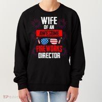 Wife Of An Awesome Fireworks Director Assistant Firework Gift Women's Sweatshirt thumb 0