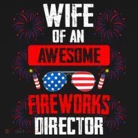 Wife Of An Awesome Fireworks Director Assistant Firework Gift Ornament thumb 1