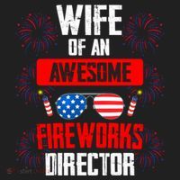 Wife Of An Awesome Fireworks Director Assistant Firework Gift Hat thumb 2