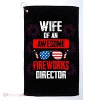 Wife Of An Awesome Fireworks Director Assistant Firework Gift Golf Towel thumb 0