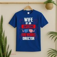 Wife Of An Awesome Fireworks Director Assistant Firework Gift T-Shirt thumb 2