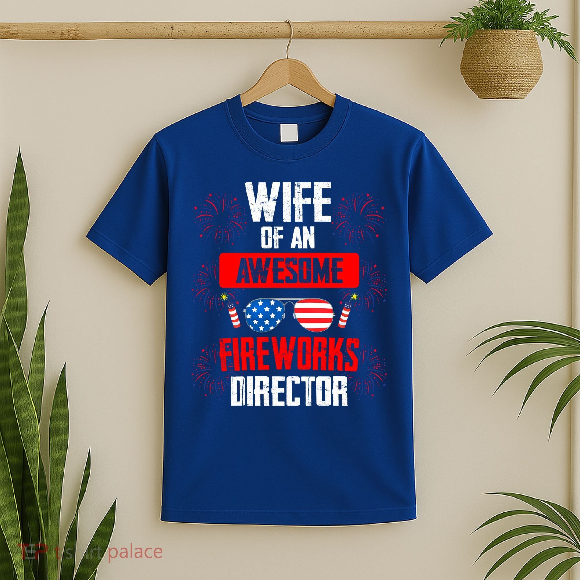 Wife Of An Awesome Fireworks Director Assistant Firework Gift T-Shirt