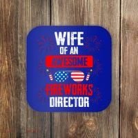 Wife Of An Awesome Fireworks Director Assistant Firework Gift Coaster thumb 0