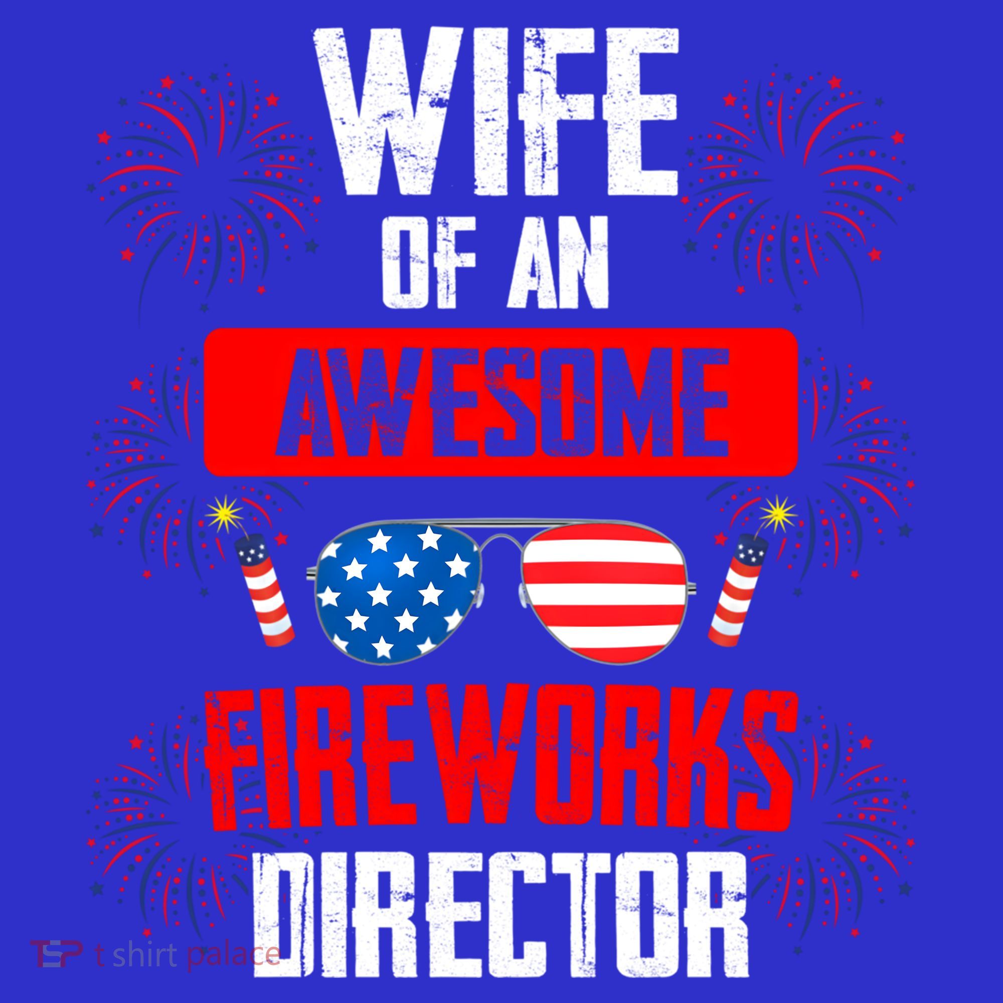 Wife Of An Awesome Fireworks Director Assistant Firework Gift Mousepad