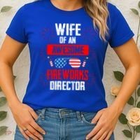 Wife Of An Awesome Fireworks Director Assistant Firework Gift Women's T-Shirt thumb 2
