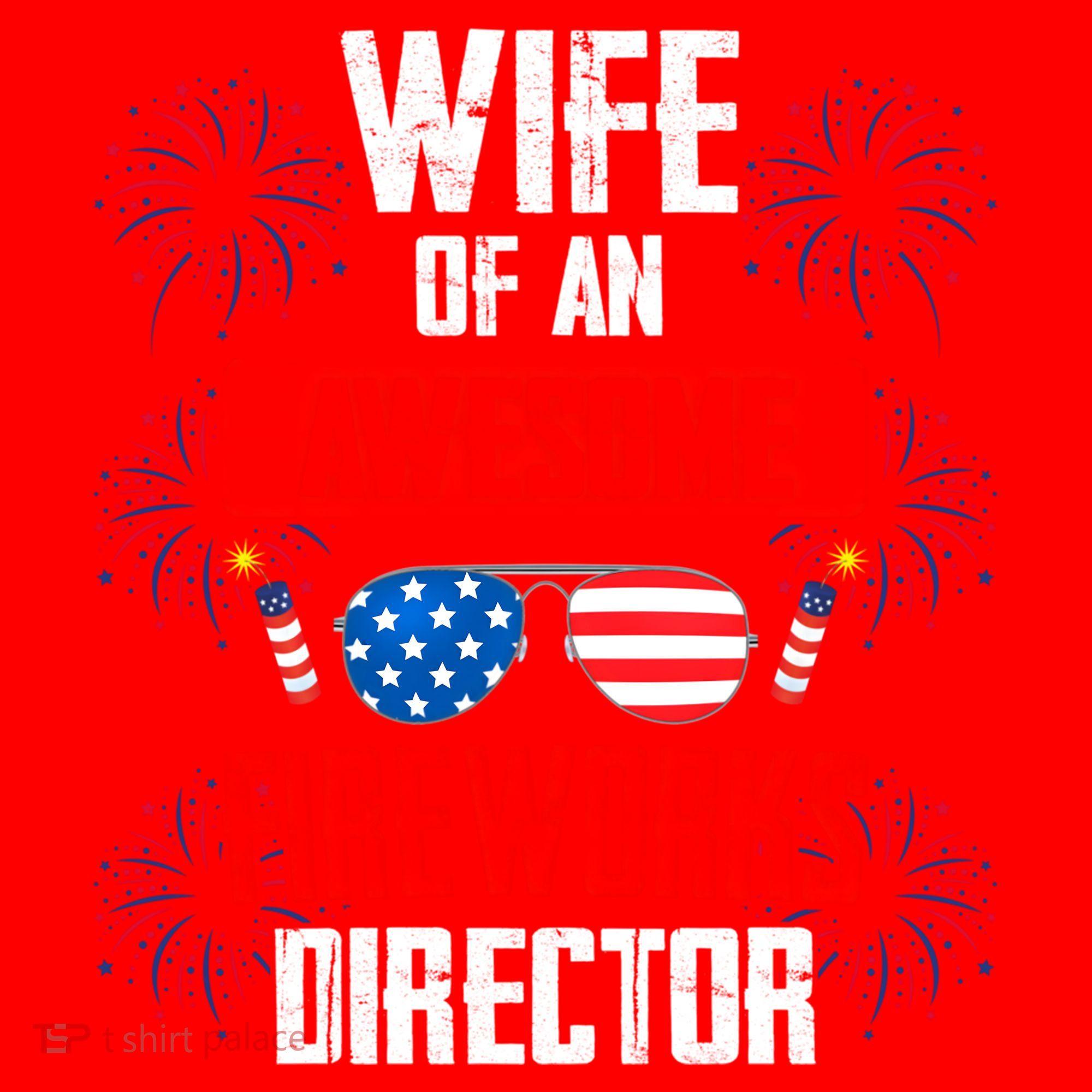 Wife Of An Awesome Fireworks Director Assistant Firework Gift Santa Hat