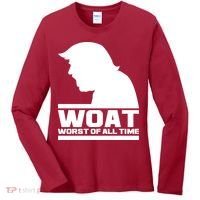WOAT Anti Trump Worst Of All Time Women's Long Sleeve Shirt thumb 0