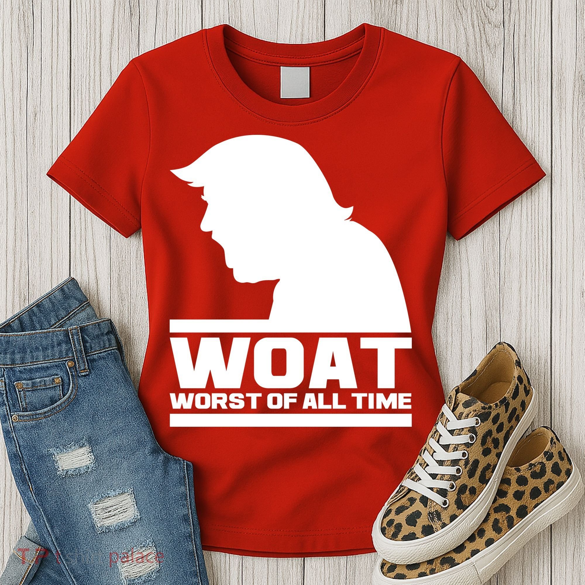 WOAT Anti Trump Worst Of All Time Women's T-Shirt