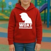 WOAT Anti Trump Worst Of All Time Kids Hoodie thumb 3