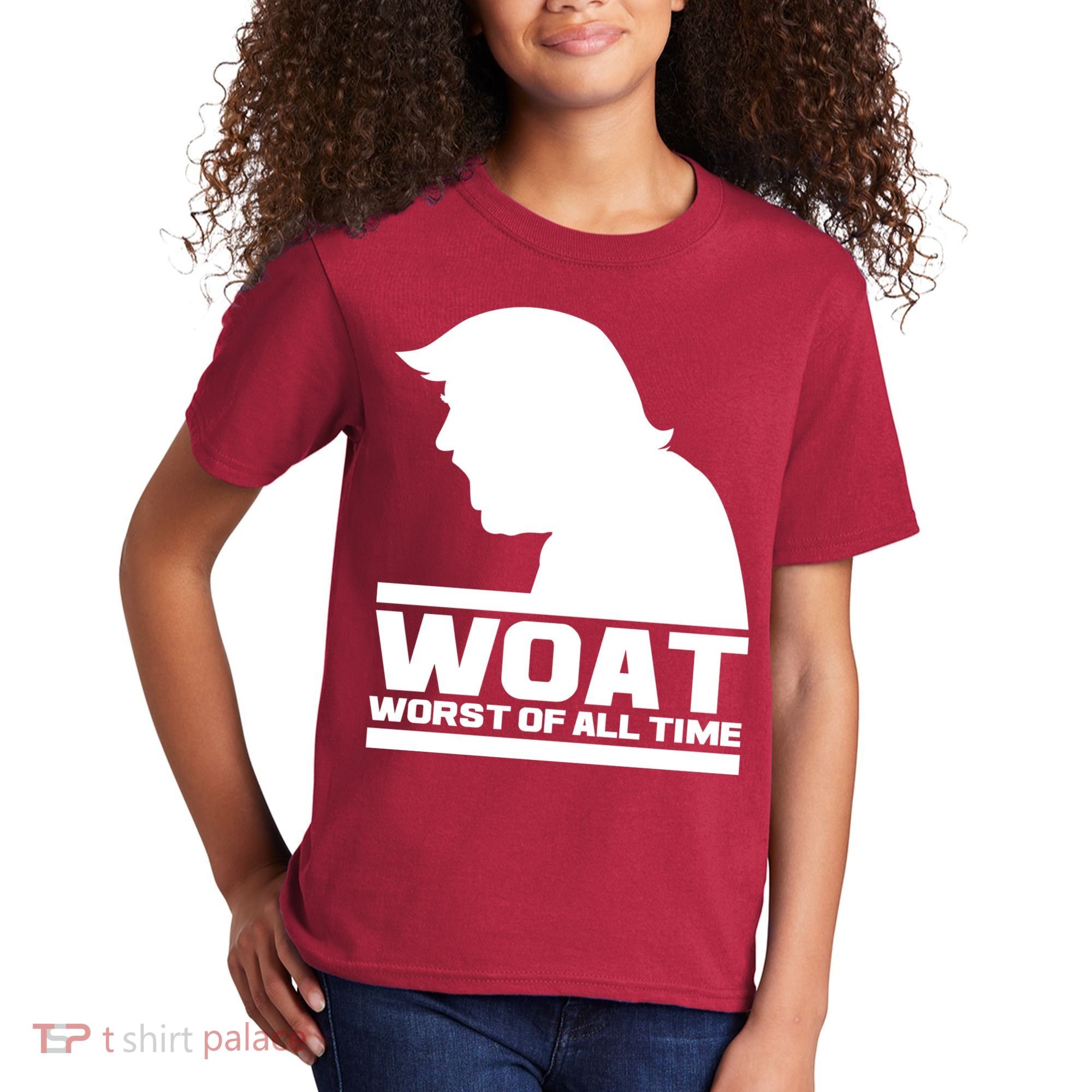 WOAT Anti Trump Worst Of All Time Kids T-Shirt