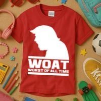 WOAT Anti Trump Worst Of All Time Kids T-Shirt thumb 3