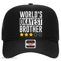 WorldS Okayest Brother Funny Slogan Hat thumb 0