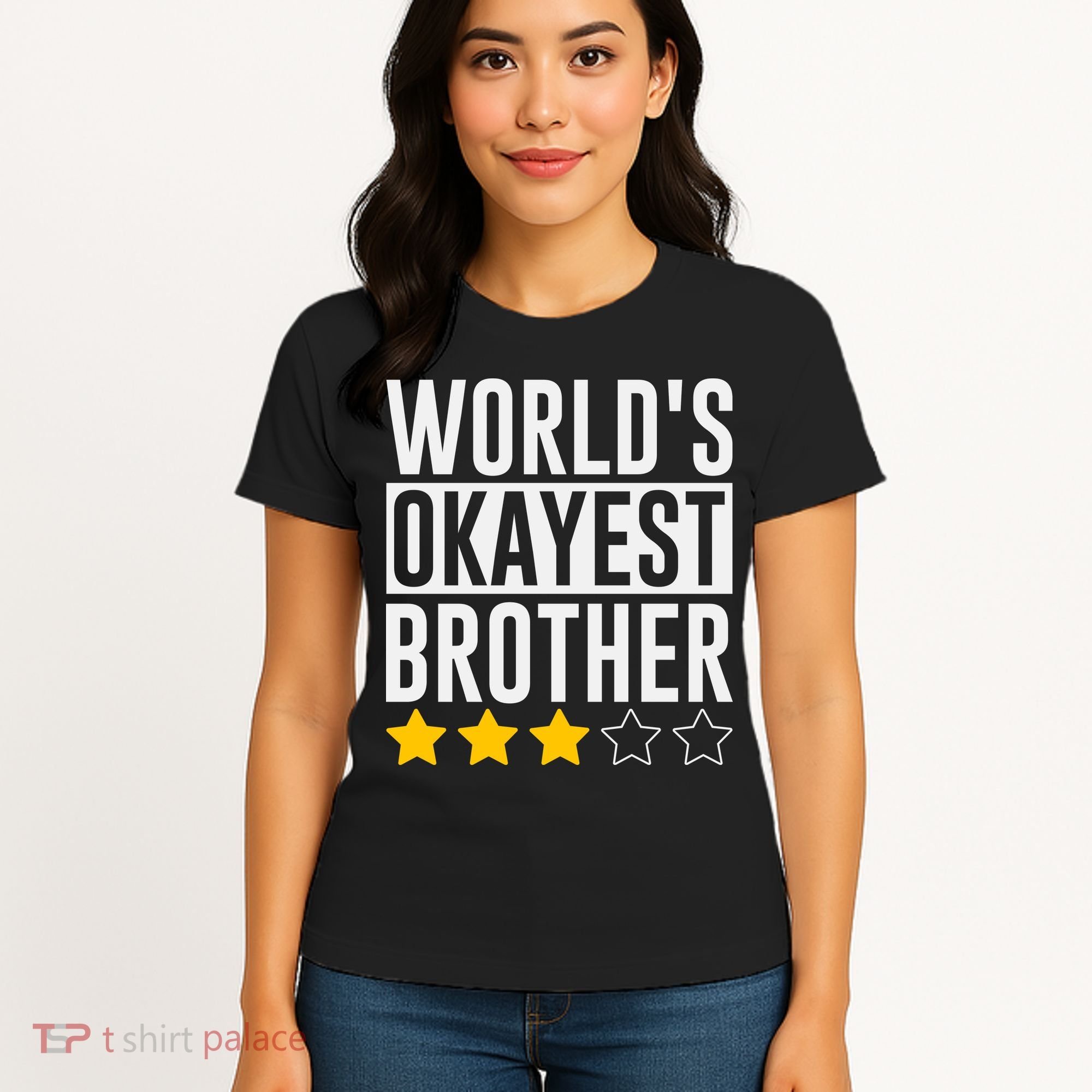 WorldS Okayest Brother Funny Slogan Women's T-Shirt
