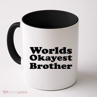 WorldS Okayest Brother Graphic Coffee Mug thumb 0