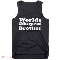 WorldS Okayest Brother Graphic Tank Top thumb 0