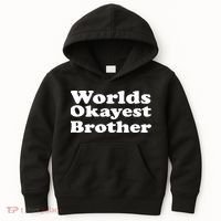 WorldS Okayest Brother Graphic Kids Hoodie thumb 0