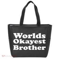 WorldS Okayest Brother Graphic Tote Bag thumb 0
