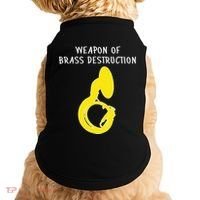 Weapon Of Brass Destruction Humorous Sousaphone Doggie Tank thumb 0