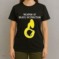 Weapon Of Brass Destruction Humorous Sousaphone T-Shirt thumb 4