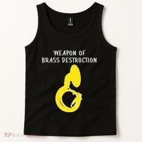 Weapon Of Brass Destruction Humorous Sousaphone Tank Top thumb 2
