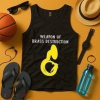 Weapon Of Brass Destruction Humorous Sousaphone Tank Top thumb 4
