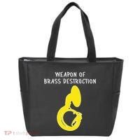 Weapon Of Brass Destruction Humorous Sousaphone Tote Bag thumb 0