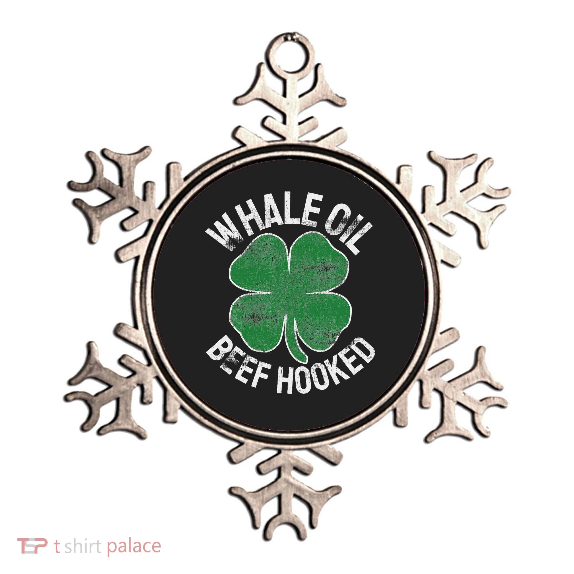 Whale Oil Beef Hooked Gift Speak St Patricks Day Irish Ornament