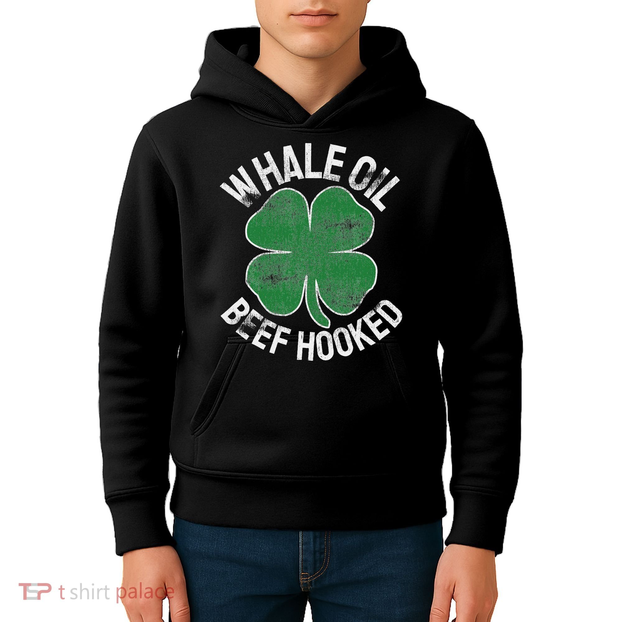 Whale Oil Beef Hooked Gift Speak St Patricks Day Irish Kids Hoodie