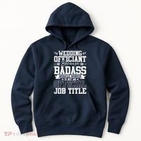 Wedding Officiant Because Badass Miracle Worker Hoodie thumb 0